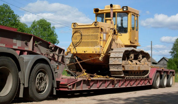 перевозка бульдозеров тралом